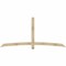 Ekena Millwork Bellingham Rough Sawn Timber Gable Bracket, Douglas Fir, 96"W x 44"H x 4"D x 4"F, 11/12 Pitch GBW096X44X0404BEL00RDF - alternate 1